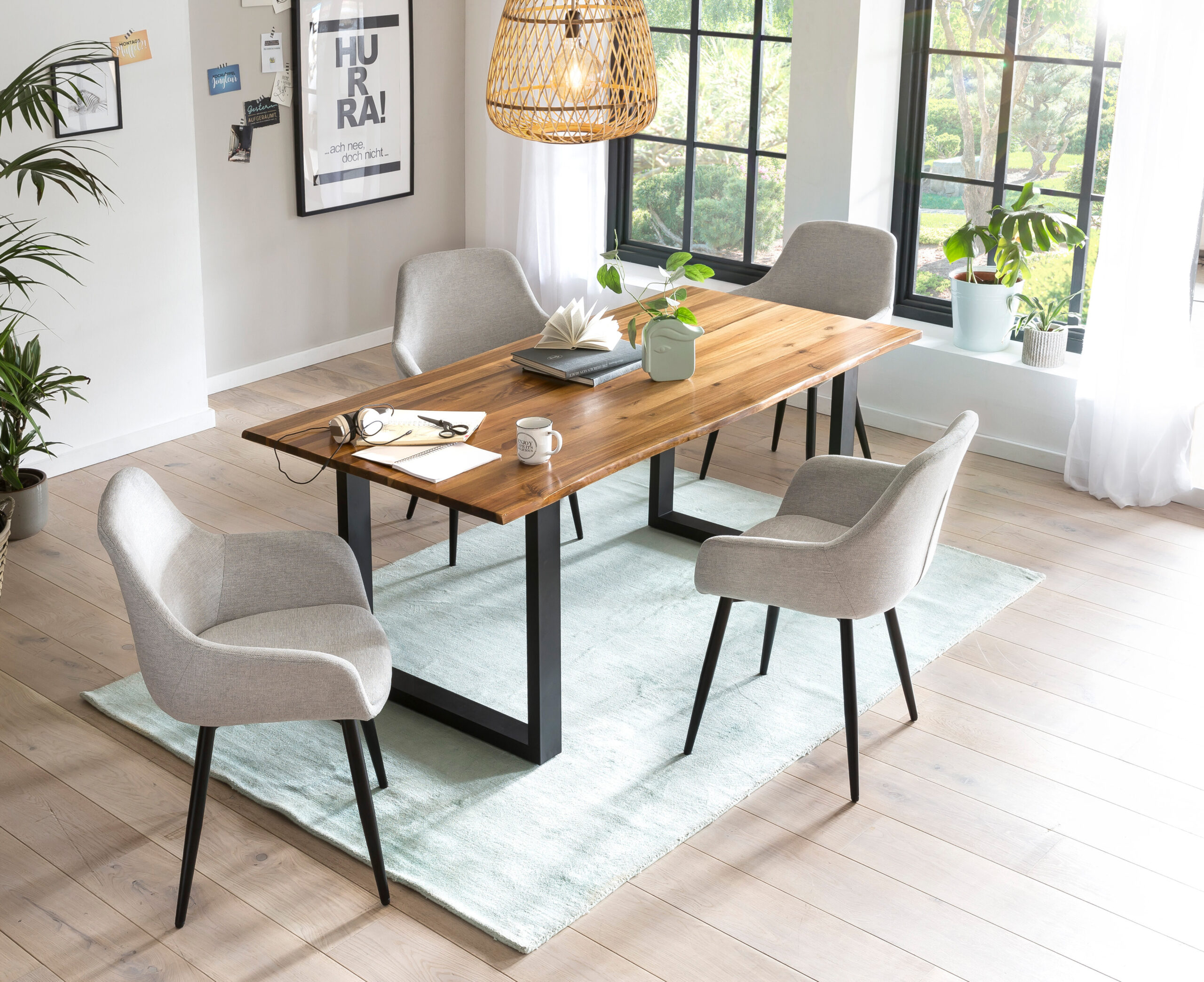 Artistiq Eetkamerstoel 'Matteo' kleur grijs - Afbeelding 5