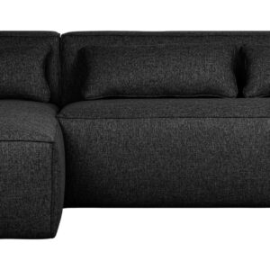 WOOOD Loungebank 'Bean' Links, kleur Donkergrijs