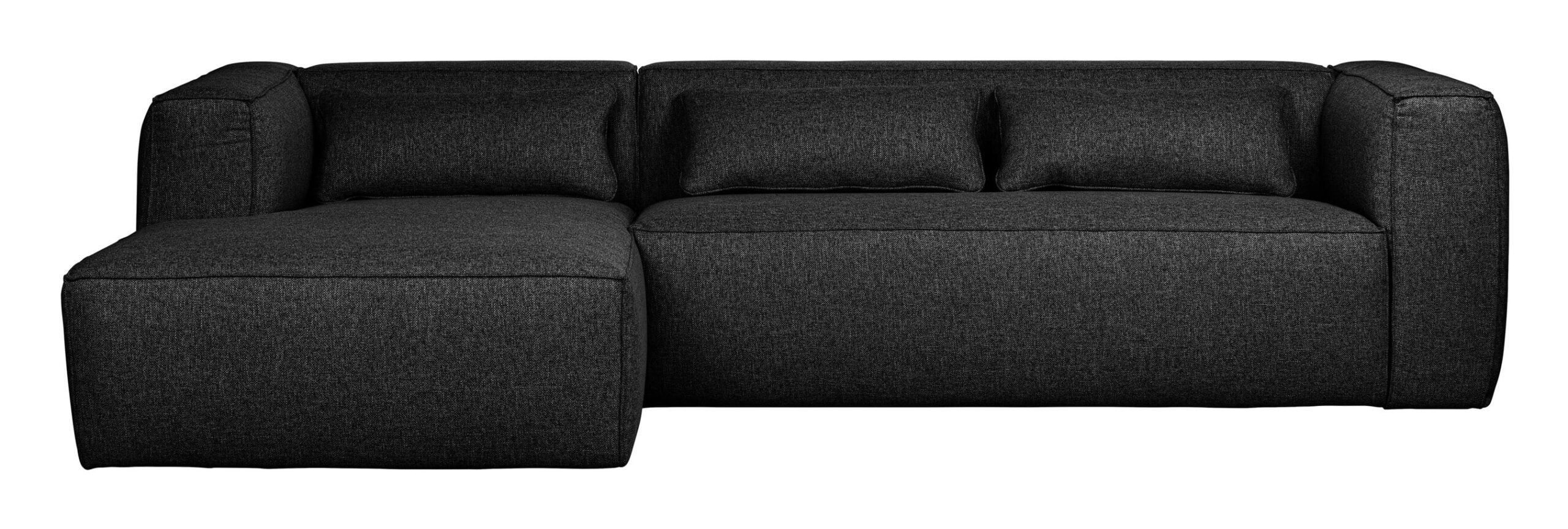 WOOOD Loungebank 'Bean' Links, kleur Donkergrijs