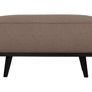 WOOOD Hocker 'Statement' Bouclé, kleur Nougat