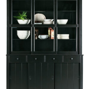 WOOOD Vitrinekast 'Lagos', kleur Zwart