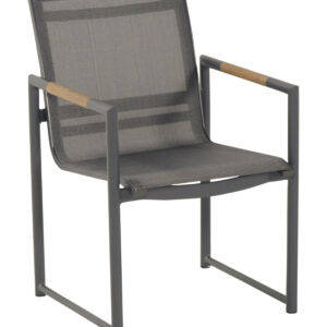 Hartman Tuinstoel 'Fontaine' teakhout, kleur Zwart