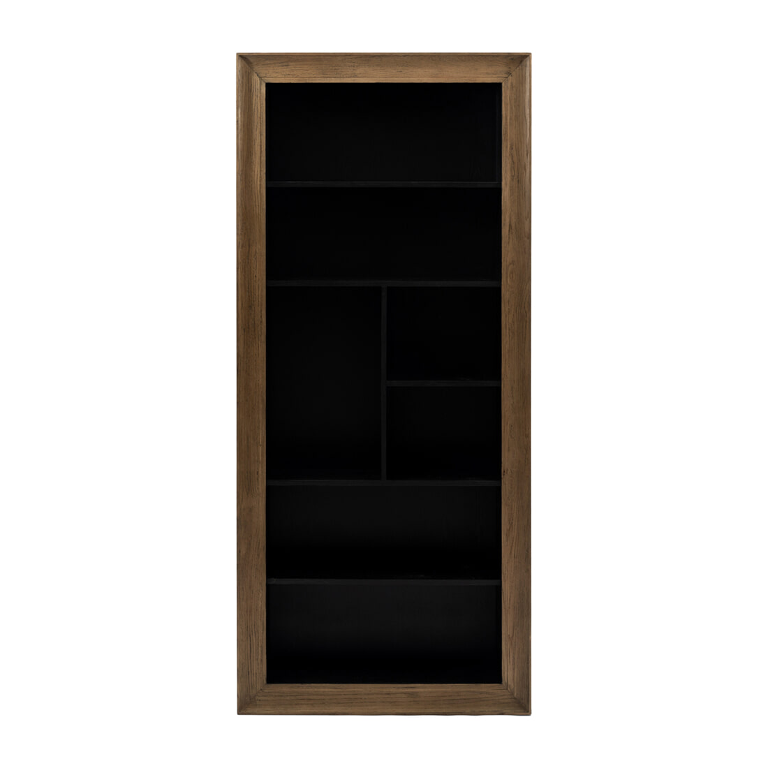 Rivièra Maison Boekenkast 'Eivissa' Eikenhout, 220 x 100 cm, kleur Zwart - Afbeelding 4