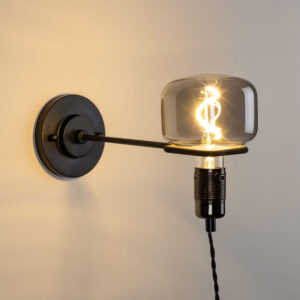 Zuiver Wandlamp 'Hazy' kleur Zwart