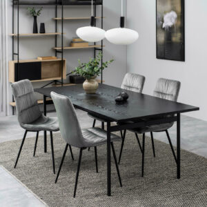 Bendt Eettafel 'Mick' 200 x 90cm, kleur Zwart