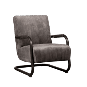 Sohome Fauteuil 'Raisa' Velvet, kleur Antraciet