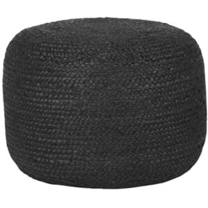 LABEL51 Poef 'Jute' kleur Zwart