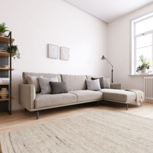 Kave Home 4-zits Loungebank 'Galene' Rechts, 314cm, kleur Beige