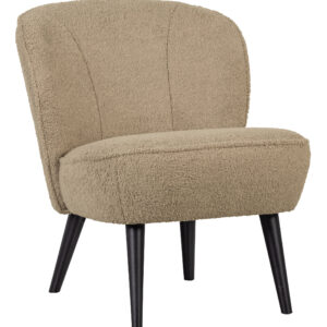 WOOOD Fauteuil 'Sara' Teddy, kleur Sand