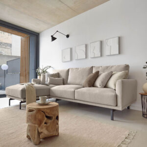 Kave Home 3-zits Loungebank 'Galene' Links, kleur Beige