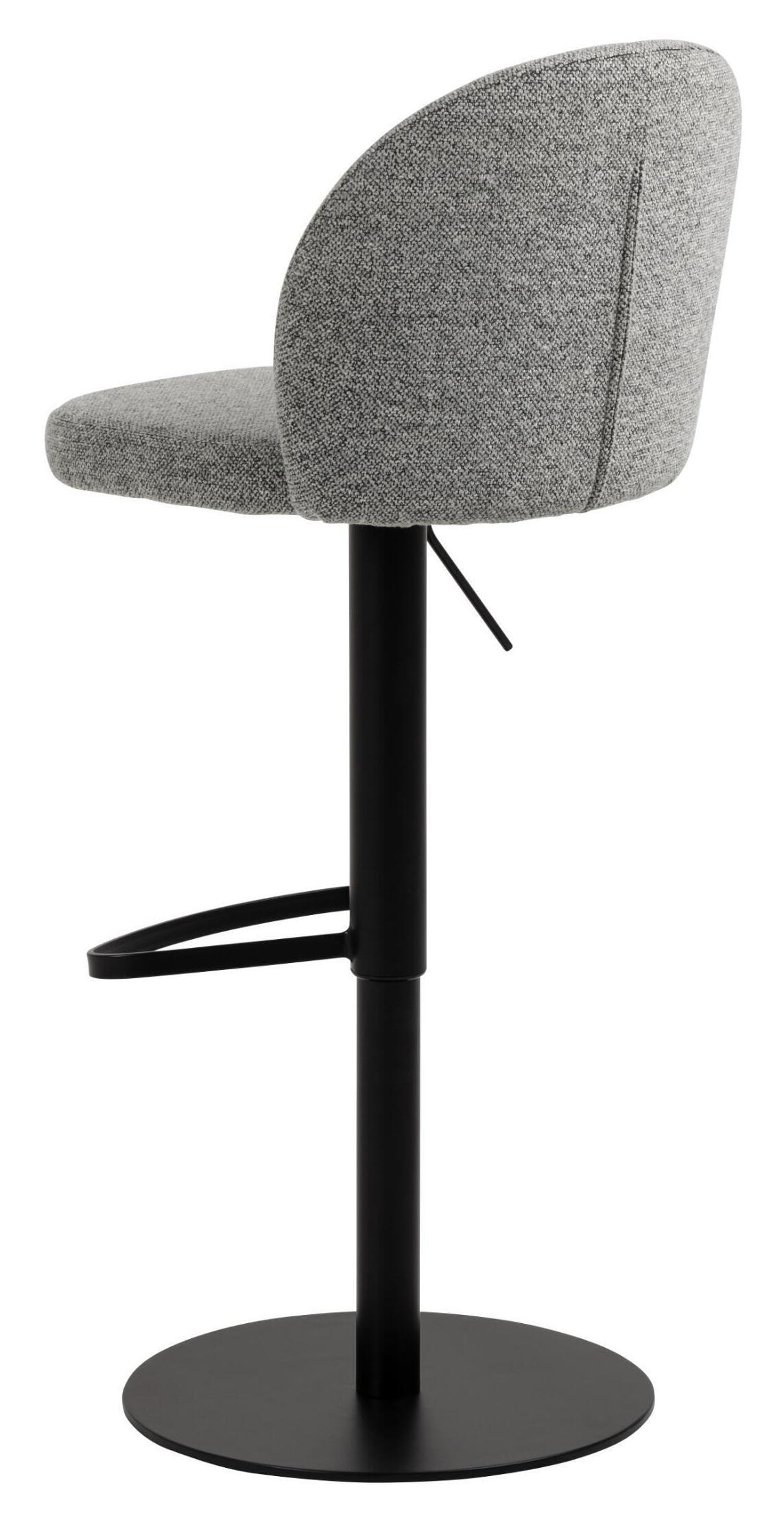 Bendt Draaibare Barkruk 'Alba' kleur Grijs (zithoogte 55-80cm) - Afbeelding 6