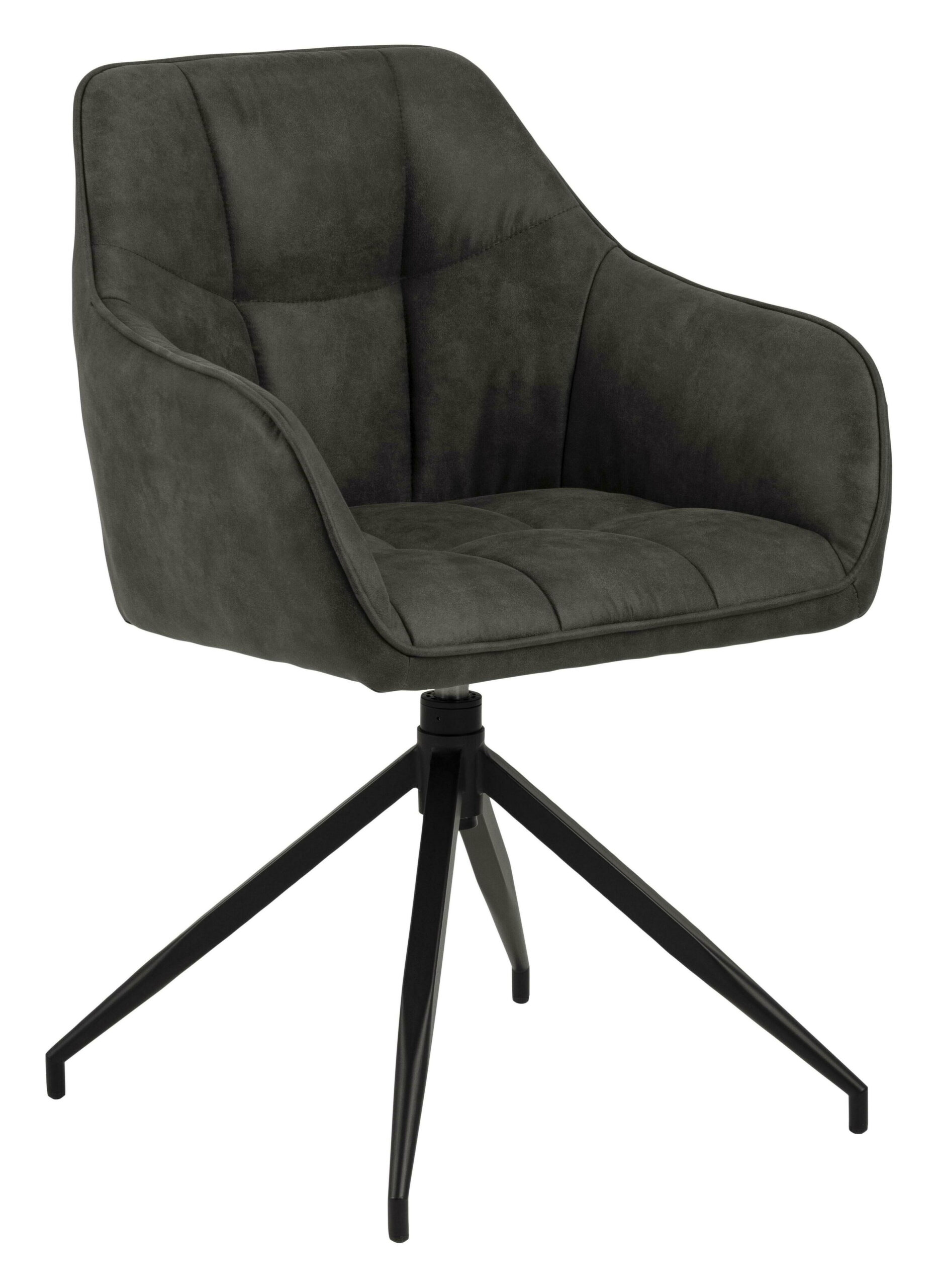 Bendt Eetkamerstoel 'Helena' Draaibaar, kleur Antraciet - Afbeelding 2