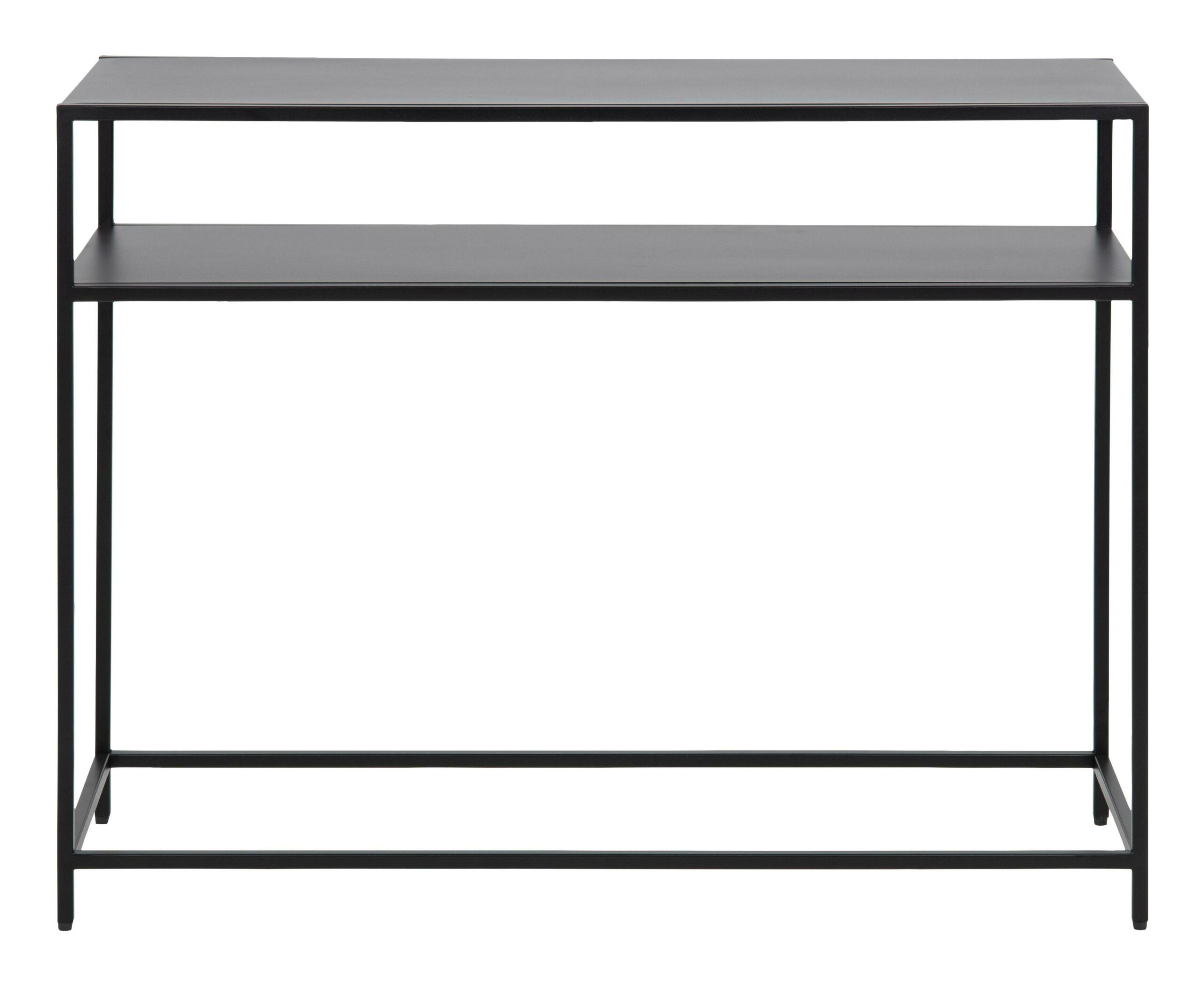 Bendt Sidetable 'Lua' metaal 100cm, kleur Zwart - Afbeelding 2