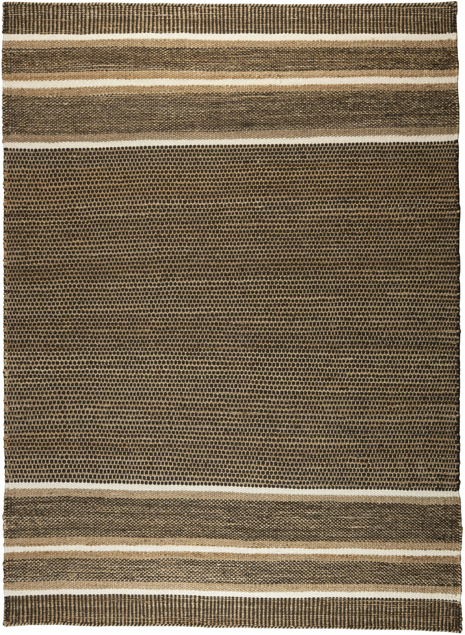 Dutchbone Vloerkleed 'Djahe' 160 x 230cm, kleur Naturel/Bruin - Afbeelding 2