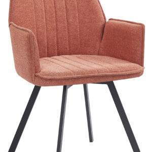 LivingFurn Eetkamerstoel 'Louise', Draaibaar kleur Blush