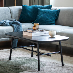 vtwonen Salontafel 'Elegance' Mangohout en Metaal, 100 x 60cm