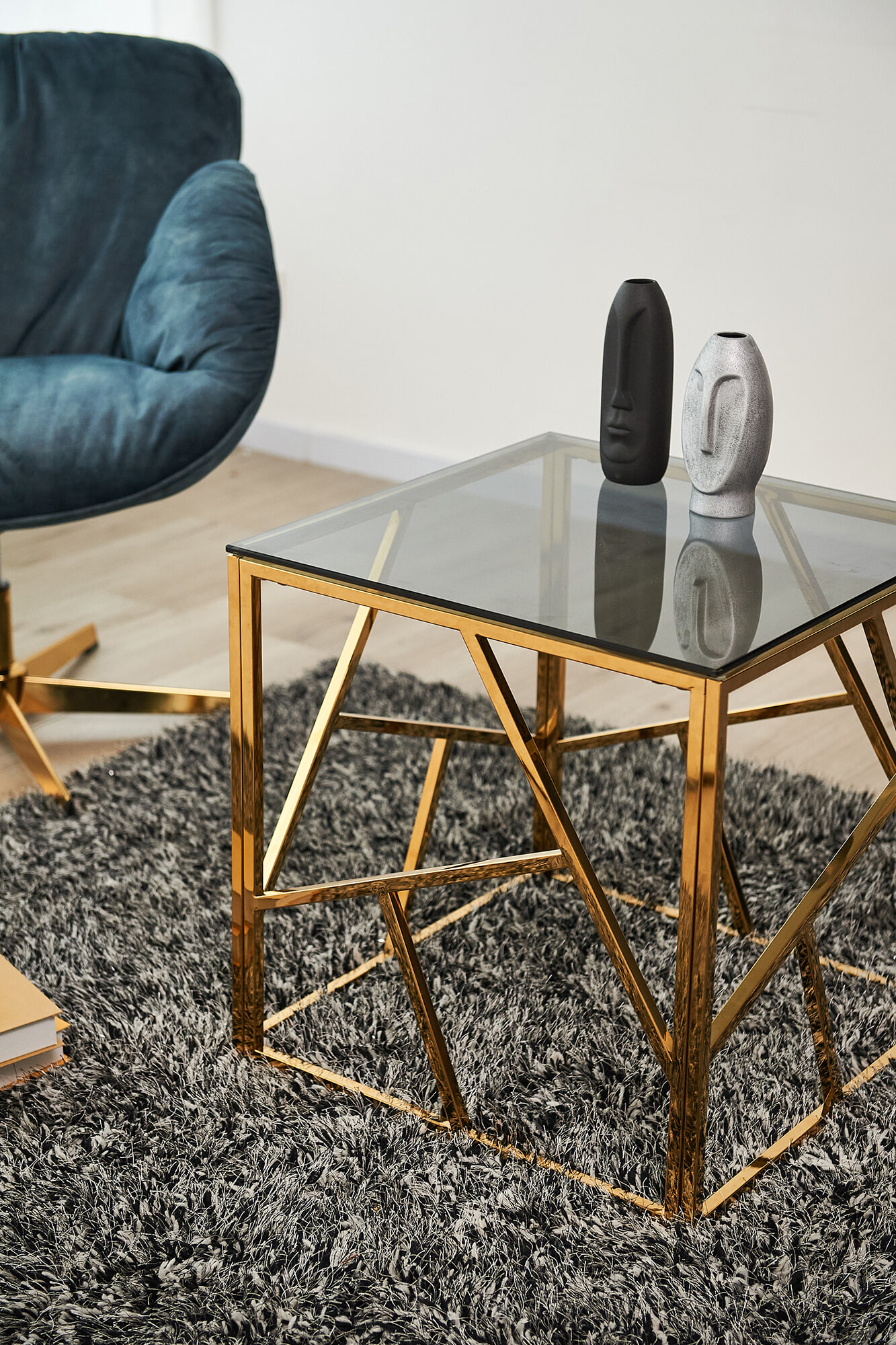 Artistiq Living Bijzettafel 'Mischa' 55cm, kleur goud - Afbeelding 6