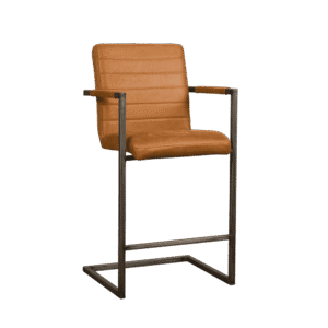 Tower Living Barkruk 'Rocca' kleur cognac, (zithoogte 69cm)