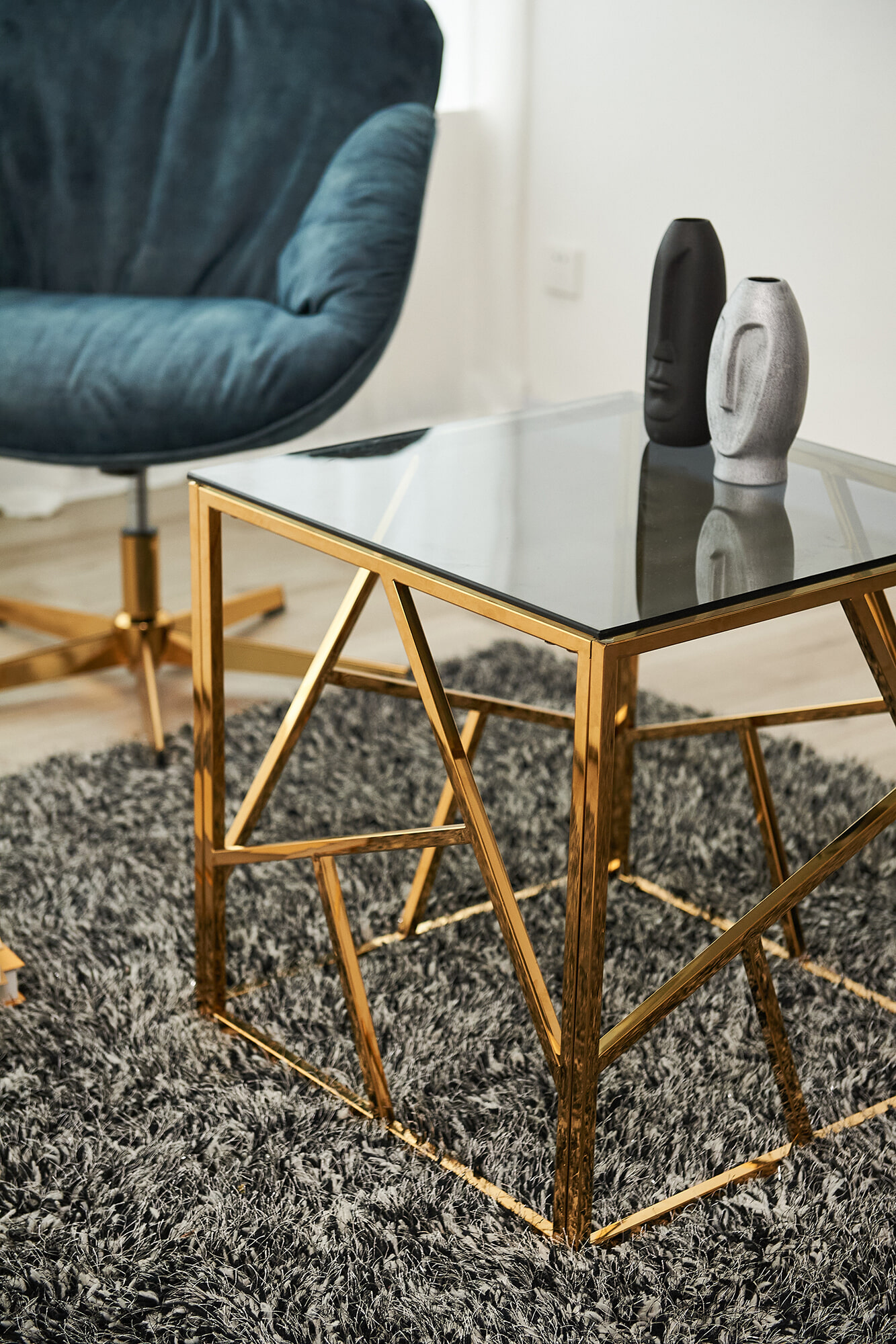 Artistiq Living Bijzettafel 'Mischa' 55cm, kleur goud - Afbeelding 7