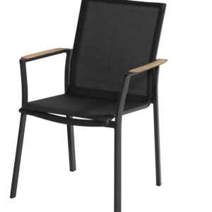 Hartman Tuinstoel 'Lea' teakhout, kleur Antraciet
