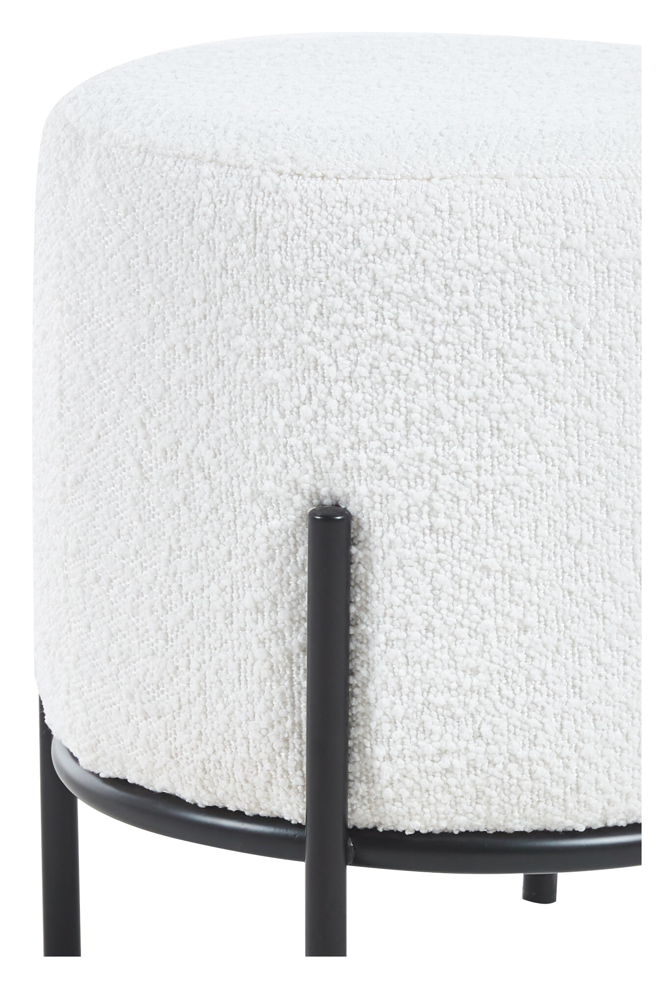 Artistiq Krukje 'Levar' 35cm, bouclé, kleur zwart / wit - Afbeelding 2