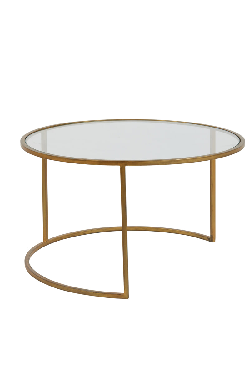 Light & Living Salontafel 'Duarte' Set van 2 stuks, kleur Goud - Afbeelding 7