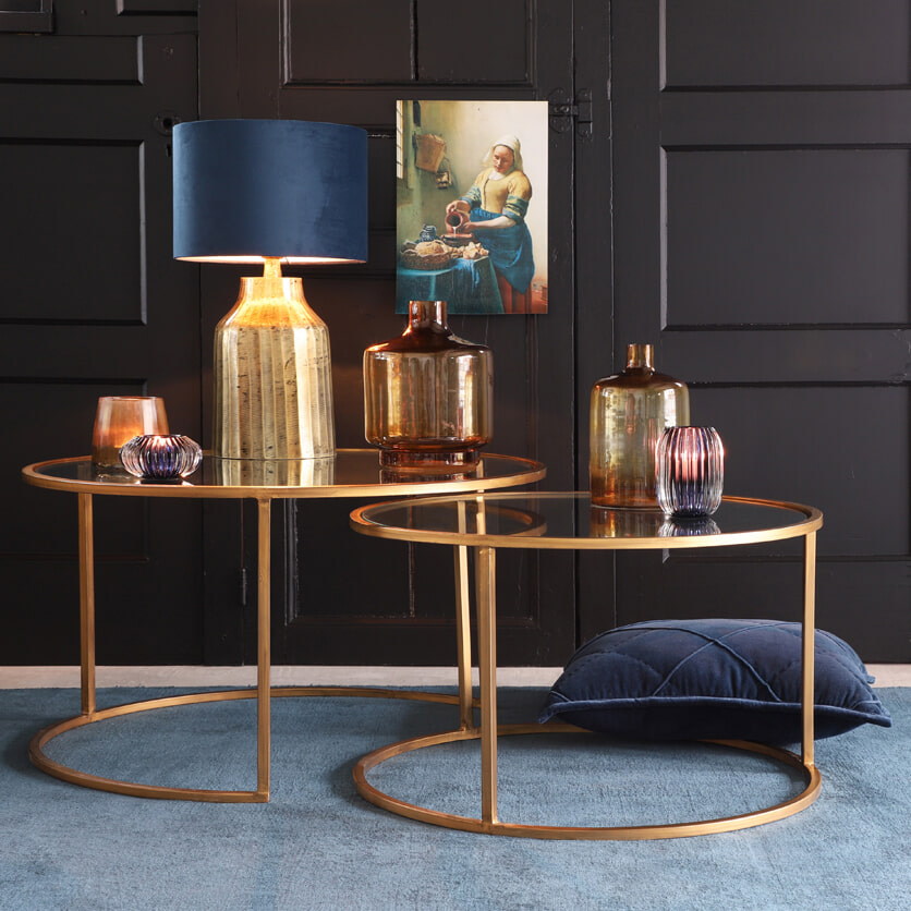 Light & Living Salontafel 'Duarte' Set van 2 stuks, kleur Goud - Afbeelding 3