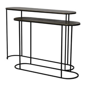 Light & Living Sidetable 'Bocov' Set van 2 stuks, kleur Antiek Brons