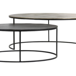 Light & Living Salontafel 'Paxson' Set van 2 stuks, kleur Antiek Brons