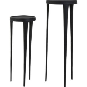 Light & Living Zuil 'Tobias' Set van 2 stuks, kleur Zwart