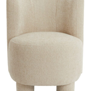 Light & Living Fauteuil 'Kamova' Chenille, kleur Crème