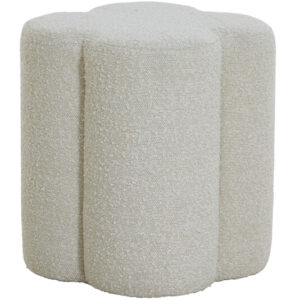 Light & Living Poef 'Nalani' Bouclé, kleur Crème