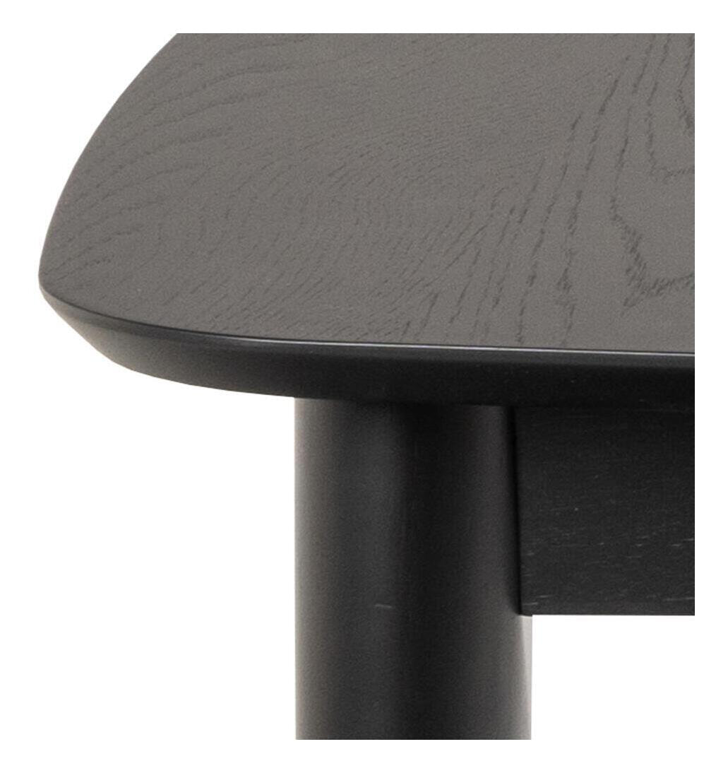 Bendt Uitschuifbare Eettafel 'Montreux' Eiken 180-219 x 90cm, kleur zwart - Afbeelding 6