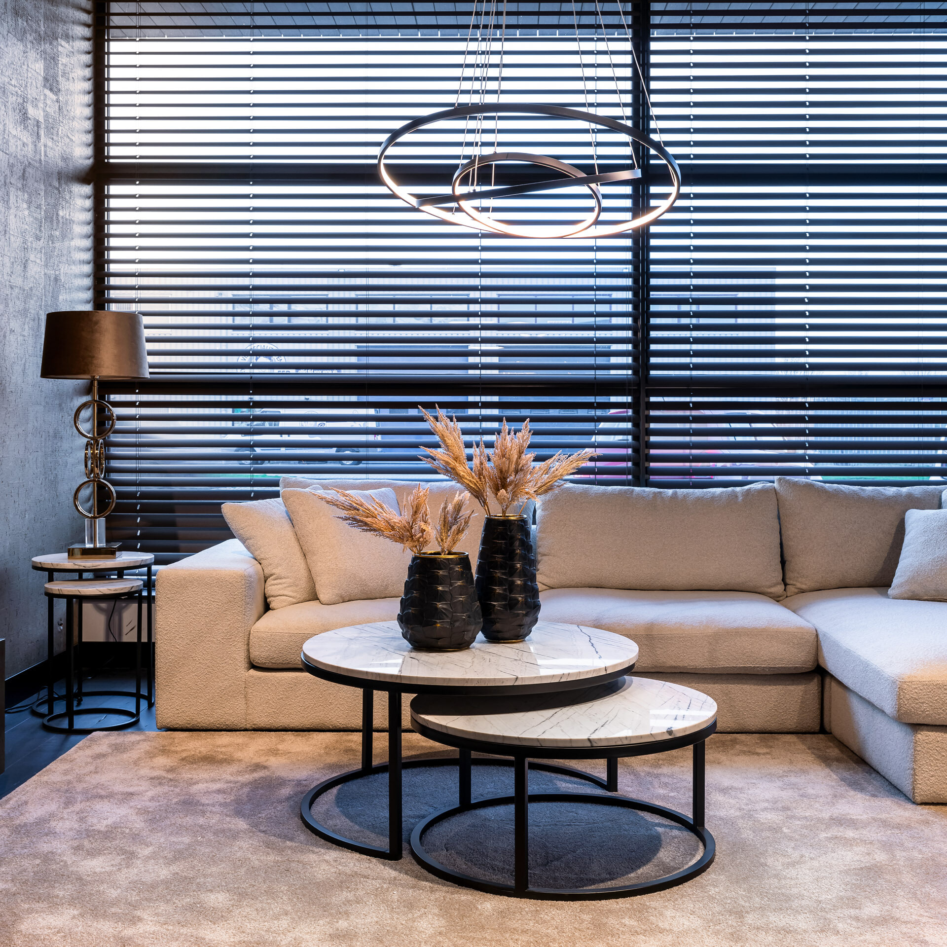 Richmond Hanglamp 'Amira' LED, Aluminium, kleur Goud - Afbeelding 5