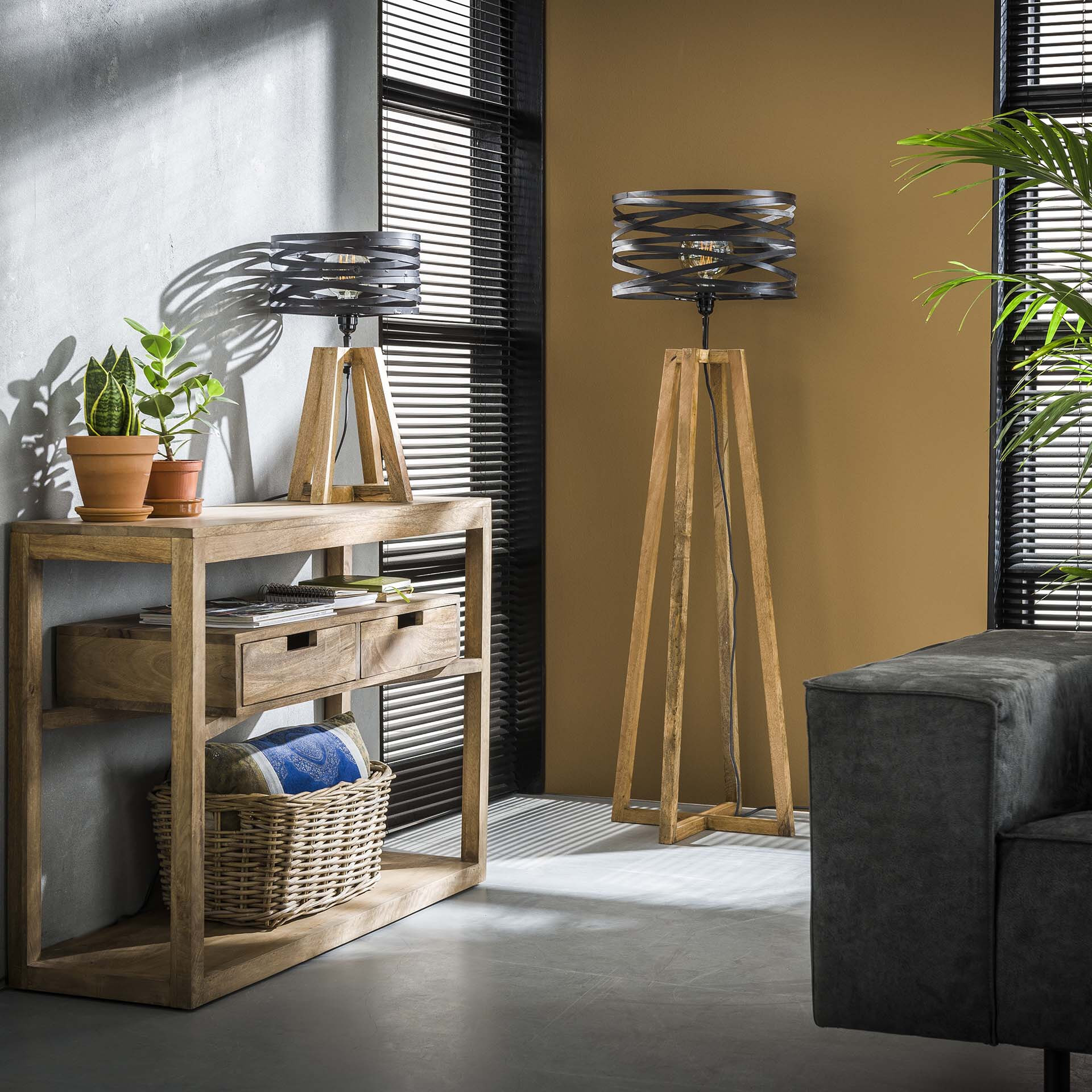 Tafellamp 'Manuel' 1-lamps, 50cm - Afbeelding 4