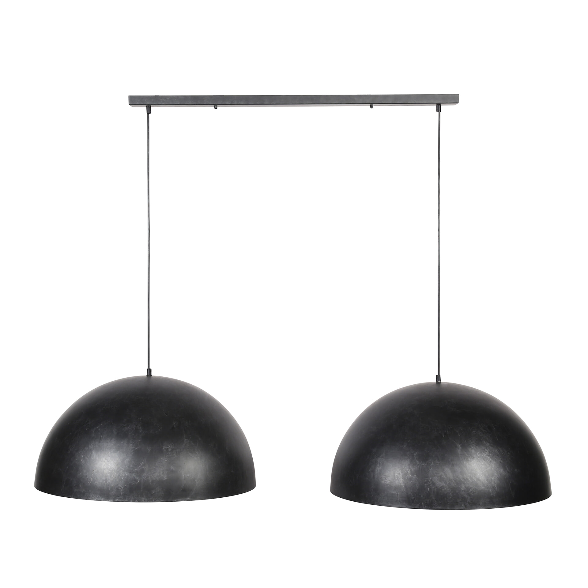 Hanglamp 'Dome' 2-lamps, Ø60cm, kleur Charcoal - Afbeelding 5
