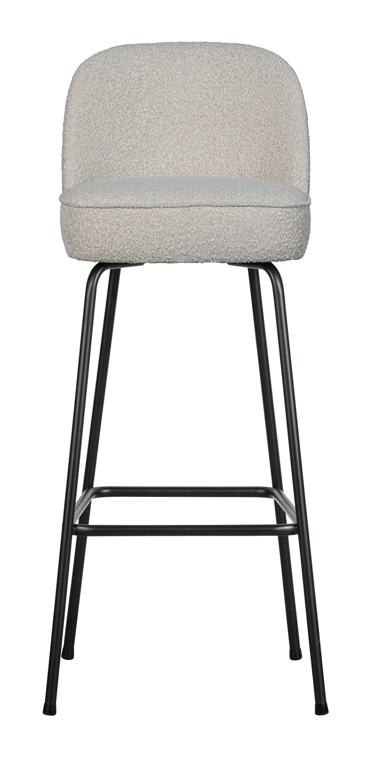 WOOOD Barkruk 'Vogue' Bouclé, kleur Naturel (zithoogte 80cm)