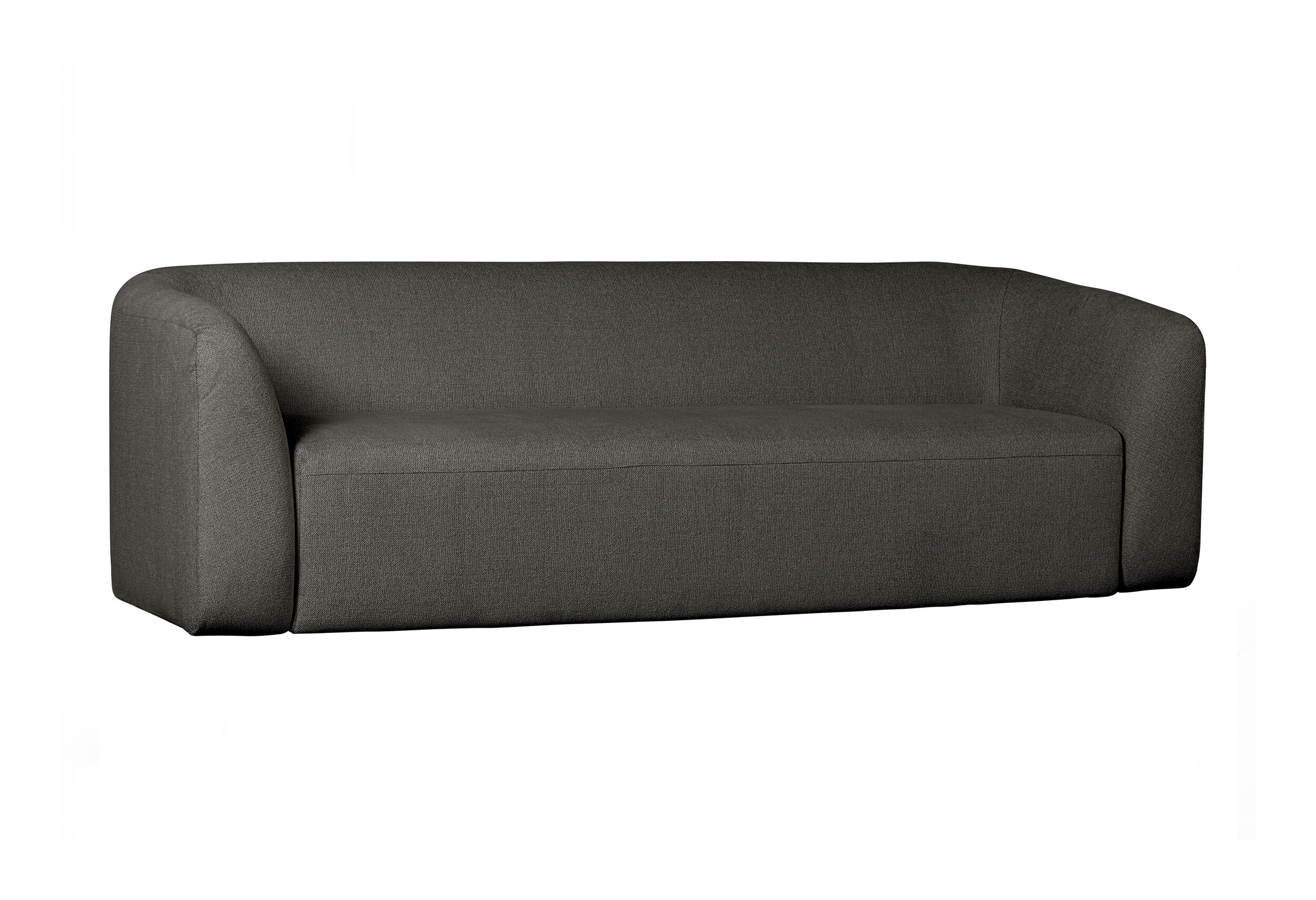 WOOOD 3-zits Bank 'Sloping' kleur Antraciet Melange