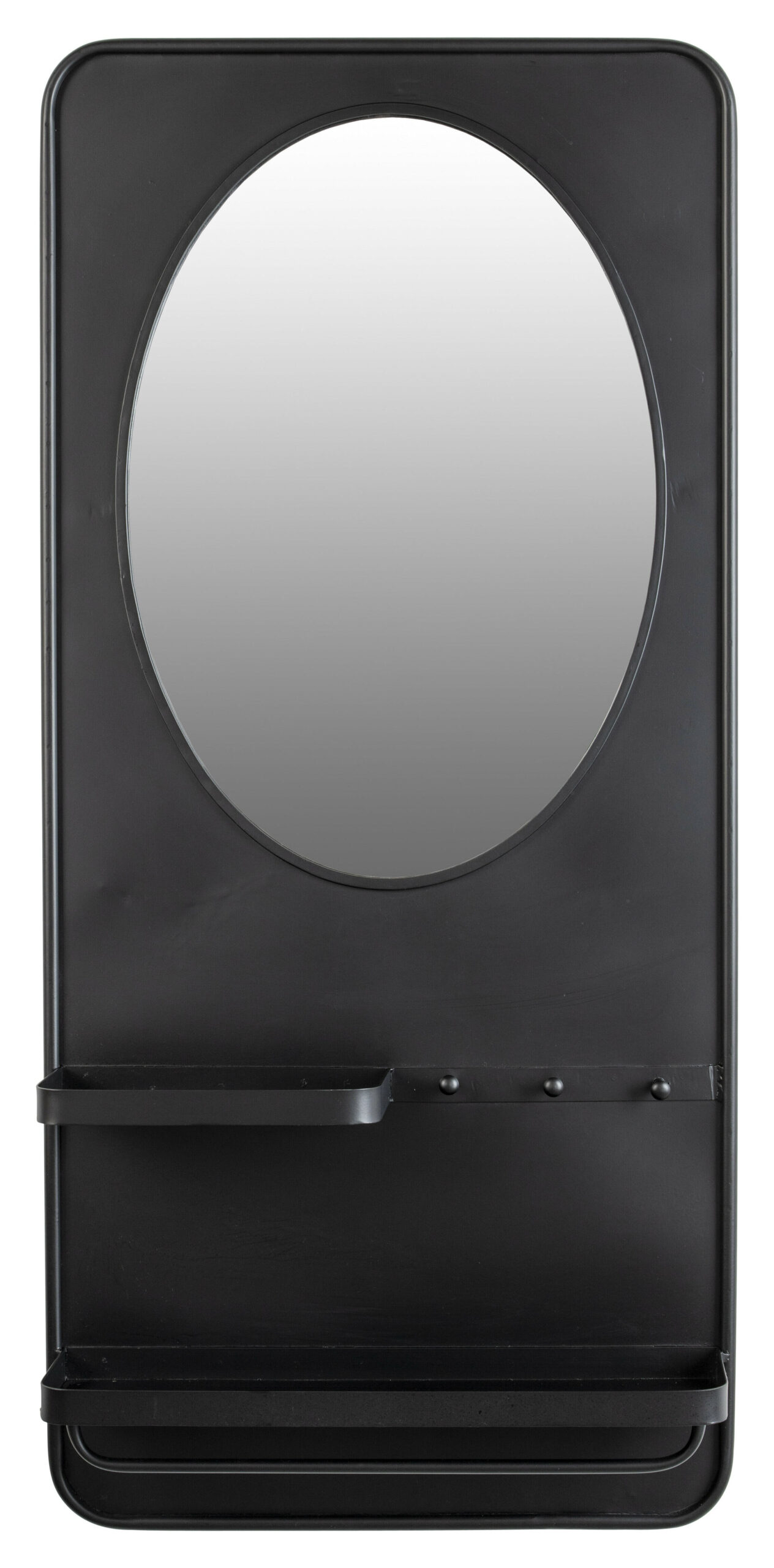 ZILT Spiegel 'Jaros' Met 2 planken en 3 haakjes, 108 x 53cm - Afbeelding 2