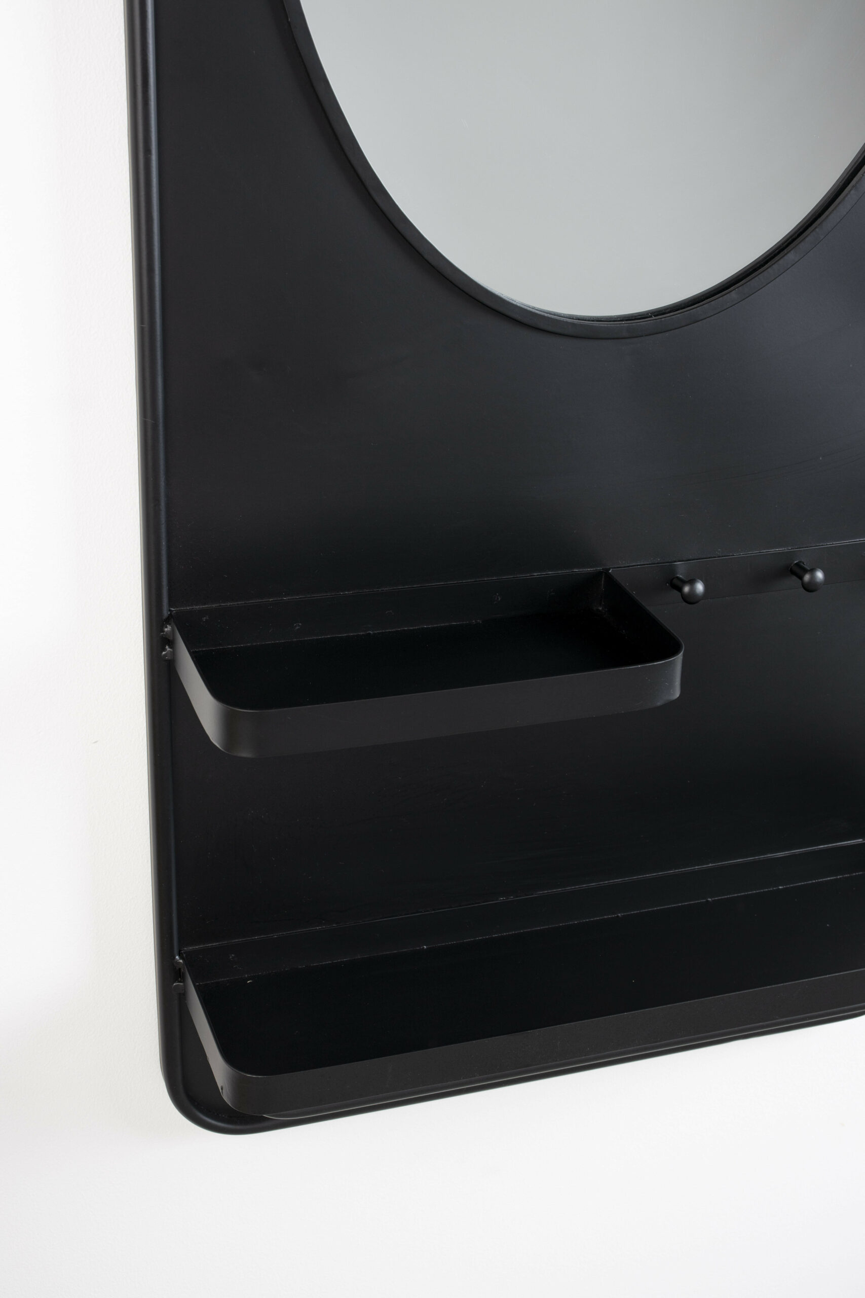 ZILT Spiegel 'Jaros' Met 2 planken en 3 haakjes, 108 x 53cm - Afbeelding 6