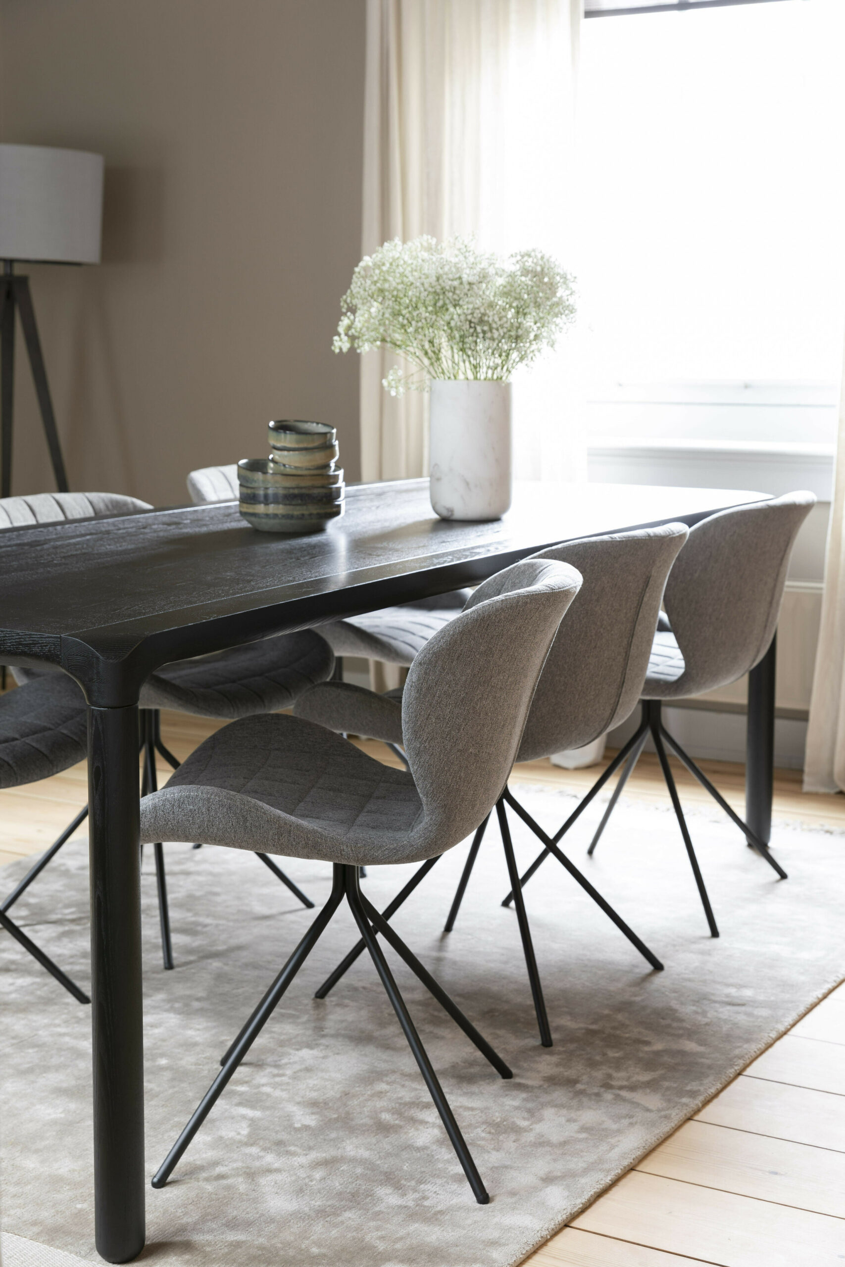 Zuiver Vaas 'Fajen' Marmer, 25cm hoog, kleur Wit - Afbeelding 7