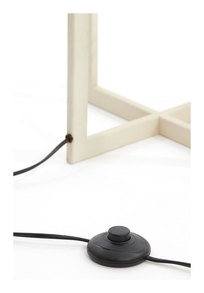 Light & Living Vloerlamp 'Mace' 140cm, kleur Crème (excl. kap) - Afbeelding 2