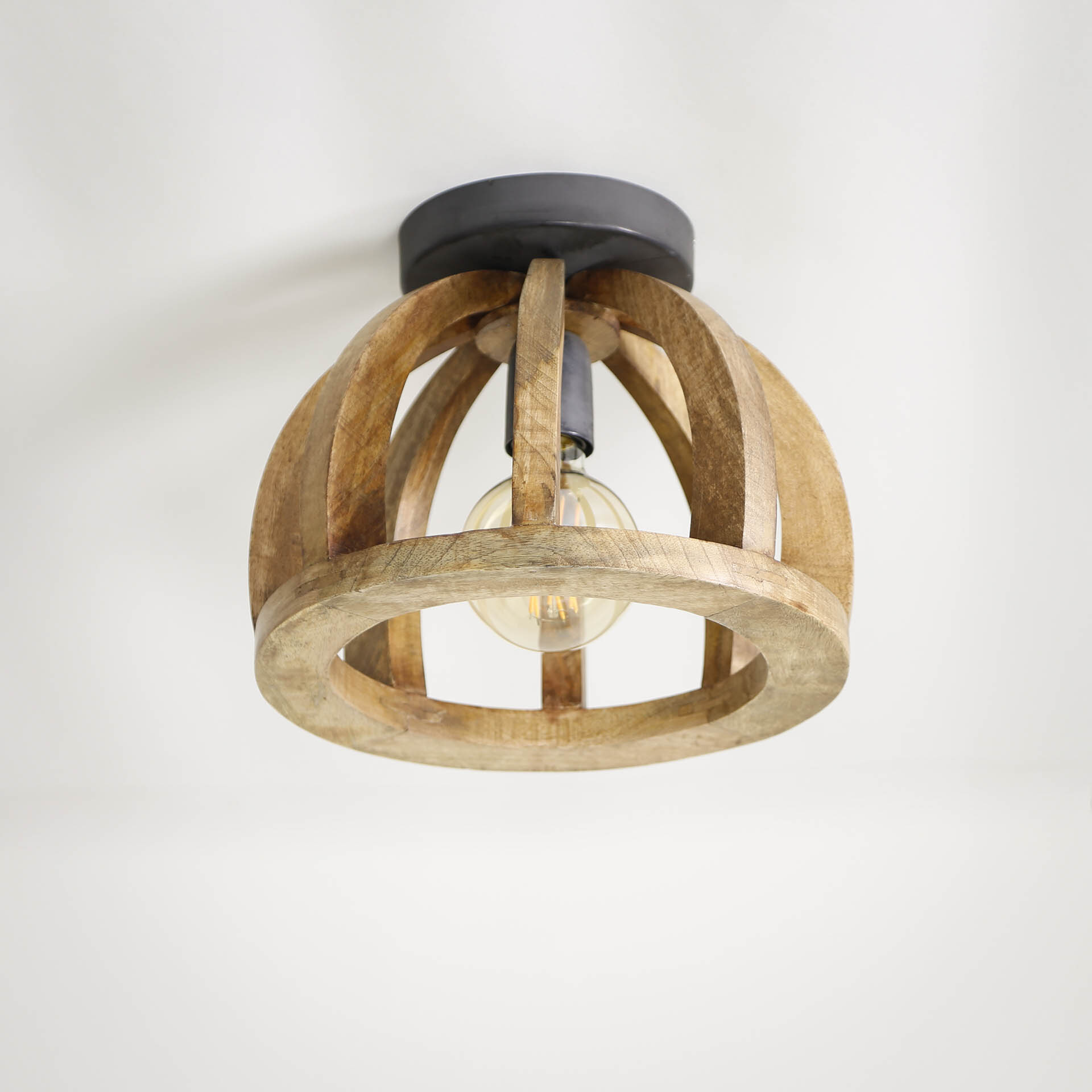 LifestyleFurn Plafondlamp 'Brenner' Mangohout - Afbeelding 2