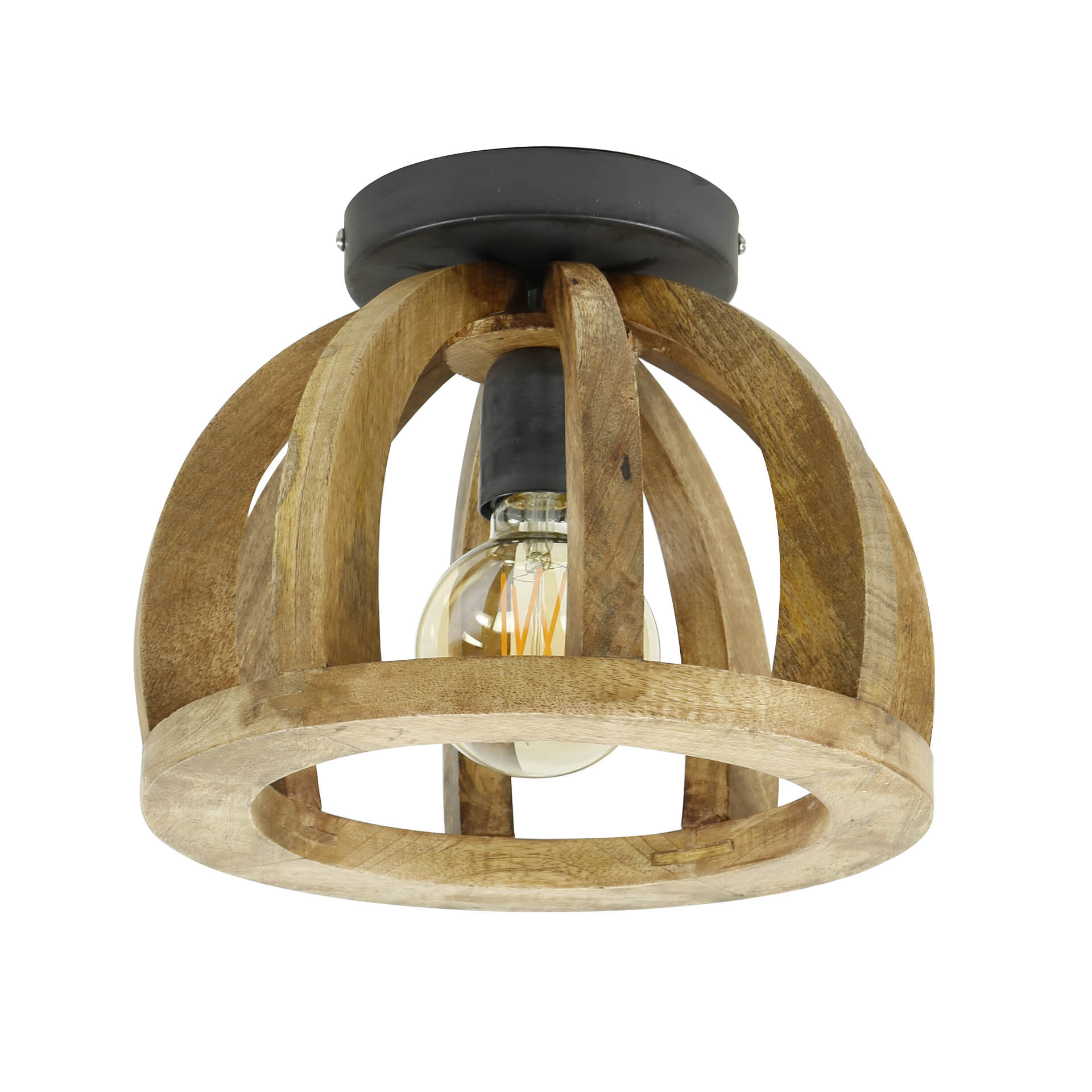 LifestyleFurn Plafondlamp 'Brenner' Mangohout - Afbeelding 3