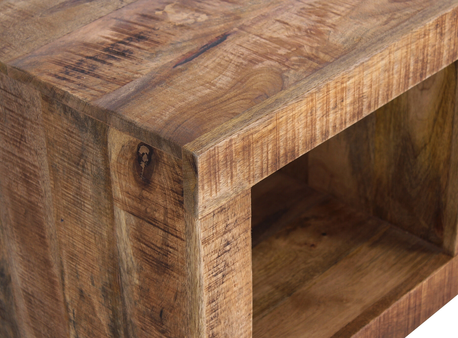 Artistiq Bijzettafel 'Aeden' Mangohout, 50 x 50cm - Afbeelding 5