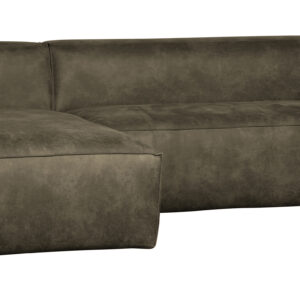 WOOOD Loungebank 'Bean' Links, kleur Army