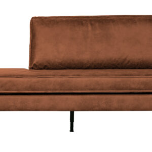 WOOOD Daybed 'Rodeo' Rechts, kleur Cognac