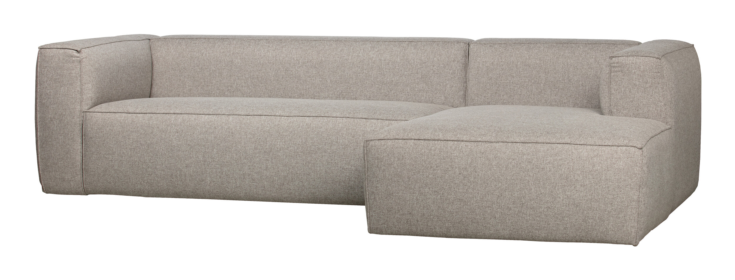 WOOOD Loungebank 'Bean' Rechts, Melange, kleur Lichtgrijs - Afbeelding 5