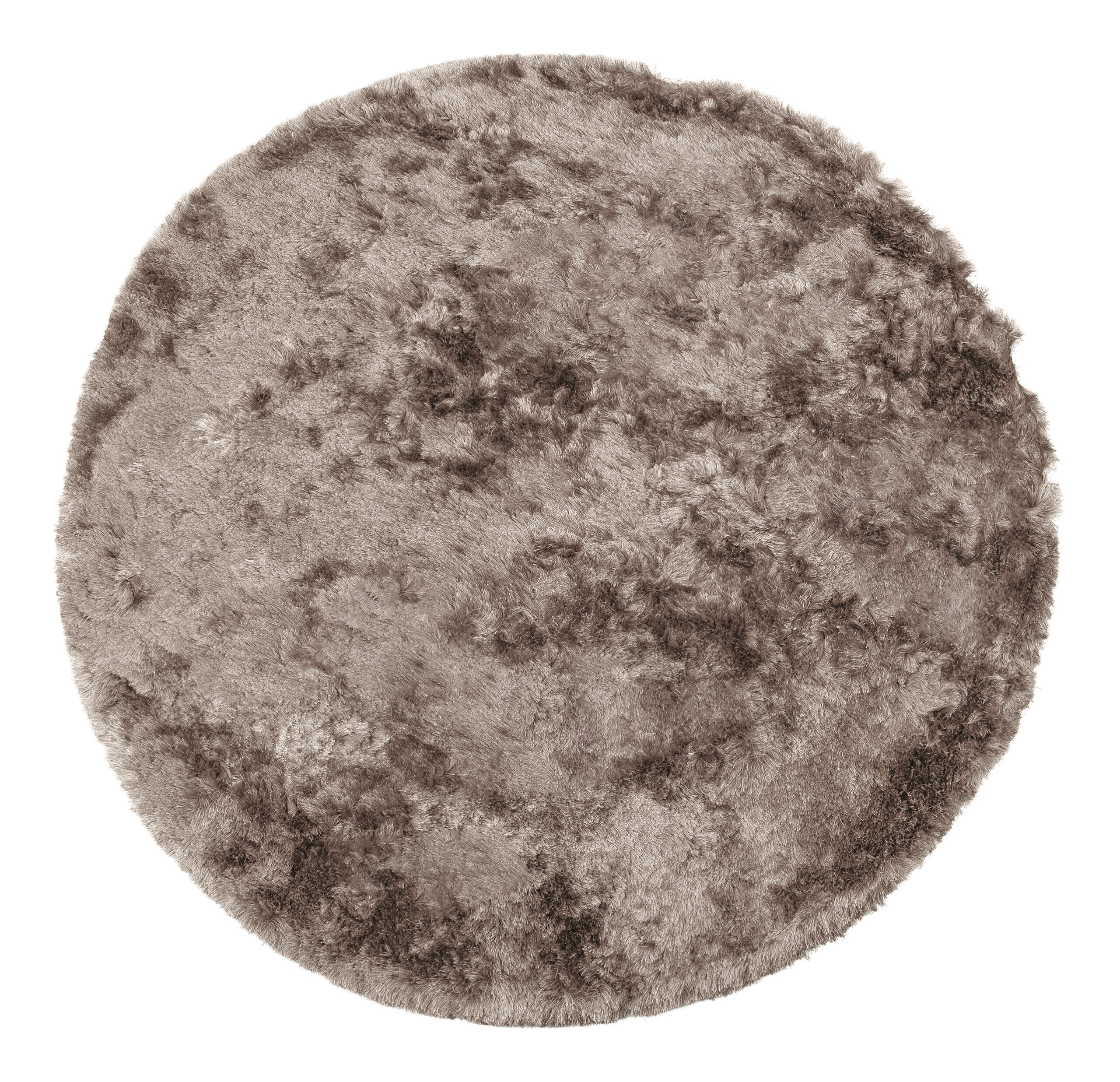 WOOOD Rond Vloerkleed 'Praline' Ø200cm, kleur Nougat - Afbeelding 2