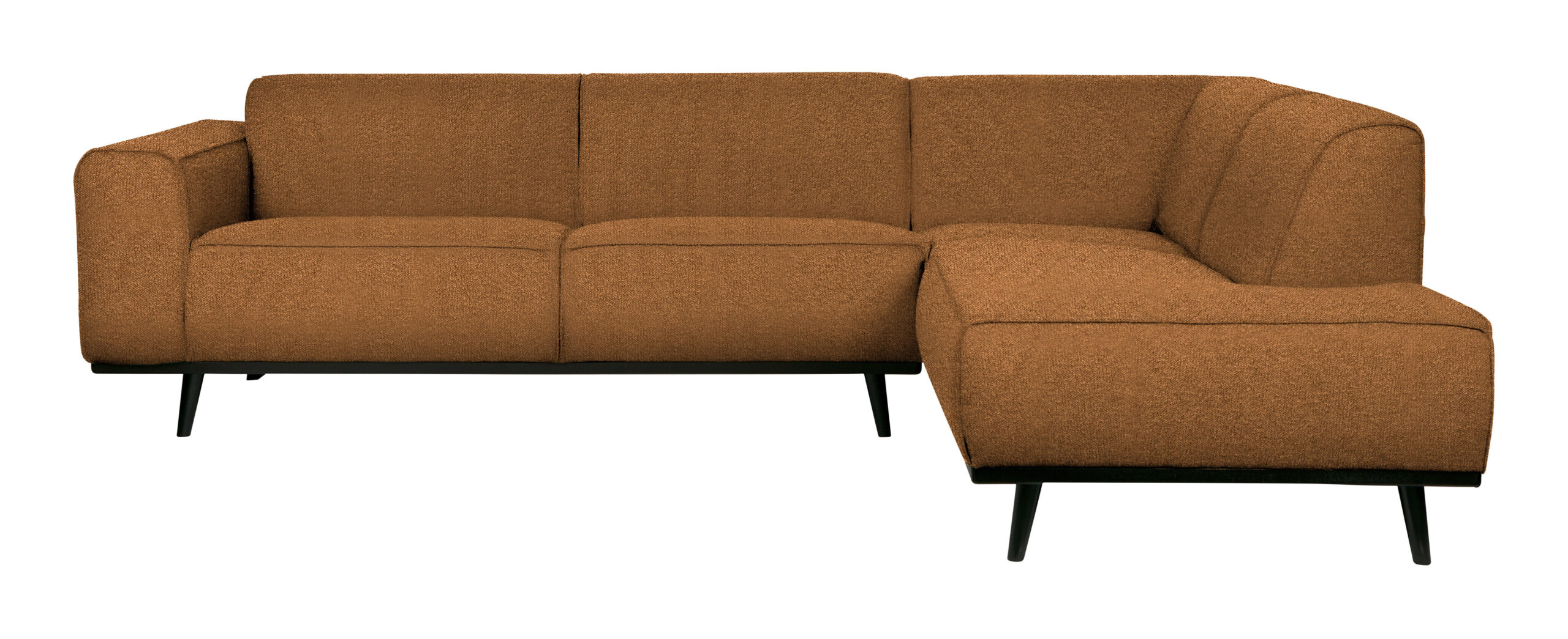 WOOOD Hoekbank 'Statement' Rechts, Bouclé, kleur Butter